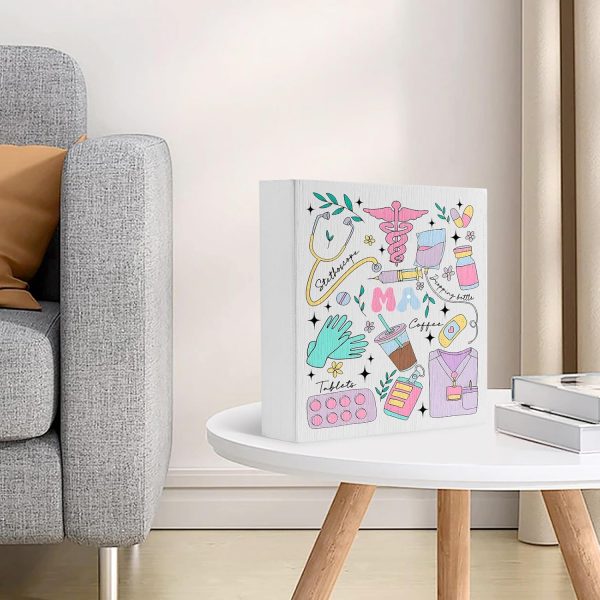 Medical Assistant Office Decor Nurse Presents Nursing Desk Table - Image 4