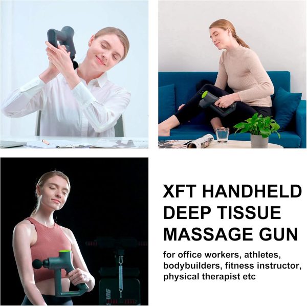 Massage Gun, XFT Percussive Muscle Massager, Handheld Deep Tissue Massage - Image 7