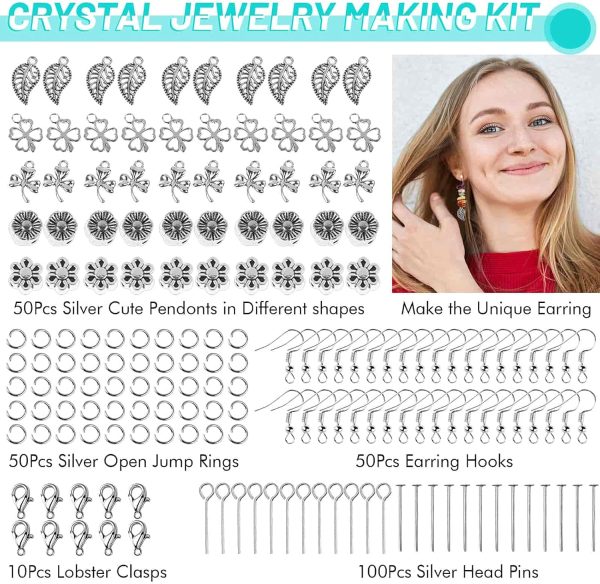 selizo Jewelry Making Kits for Adults Women with 28 Colors Crystal Beads, - Image 3