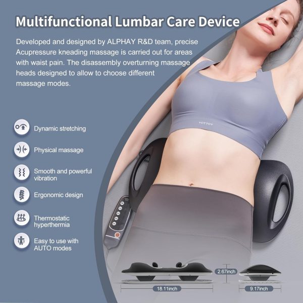 Multifunctional Lumbar Traction Device with Dynamic Lumbar Stretching & - Image 2