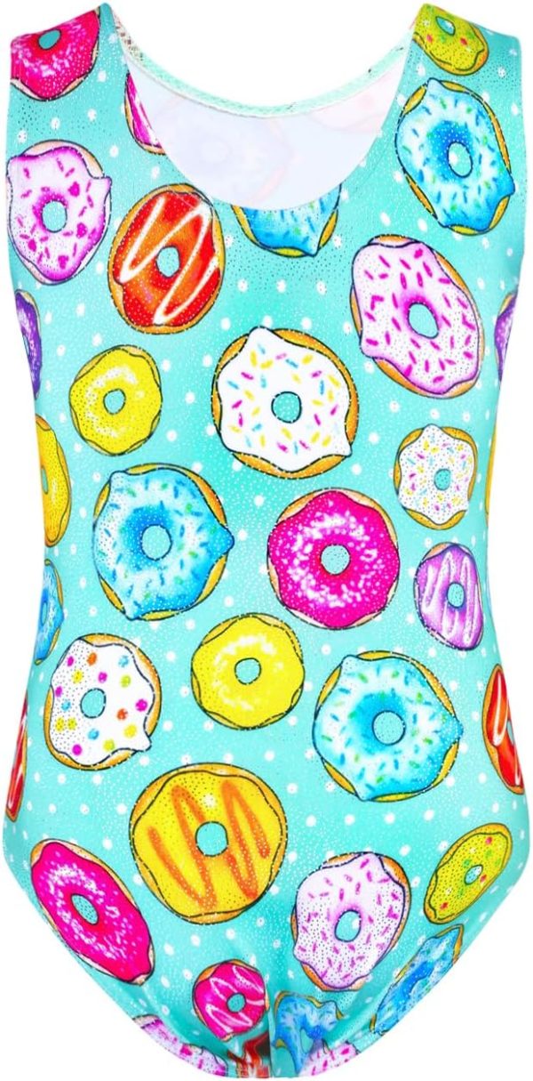 TENVDA Gymnastics Leotards for Girls Sparkly Colorful One-Piece Kids - Image 2
