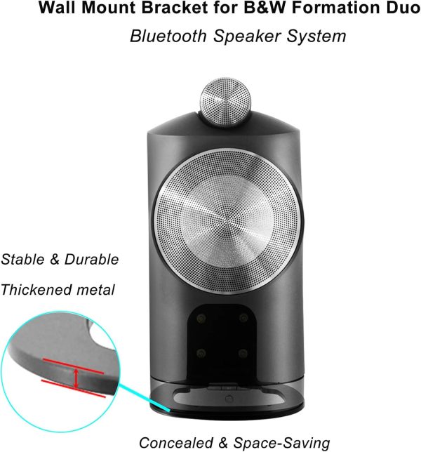 Wall Mount Bracket Compatible with Bowers & Wilkins(B&W) Formation Duo - Image 2