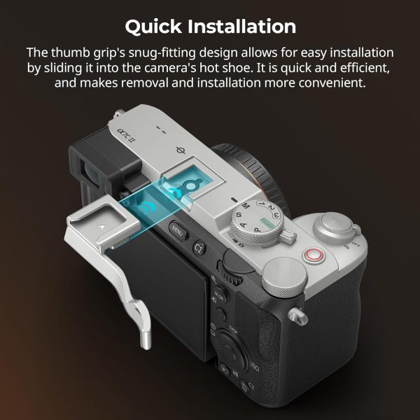 SMALLRIG Thumb Grip for Sony Alpha 7C II/Alpha 7CR / Alpha 7C, Ergonomic - Image 3
