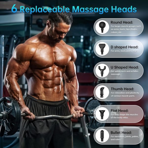 Massage Gun, Deep Tissue Massage Gun, Super Quiet Portable Electric Sport - Image 5