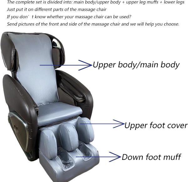 Full Body Shiatsu Massage Chair Protective Cover, Dust Protection Massage - Image 3