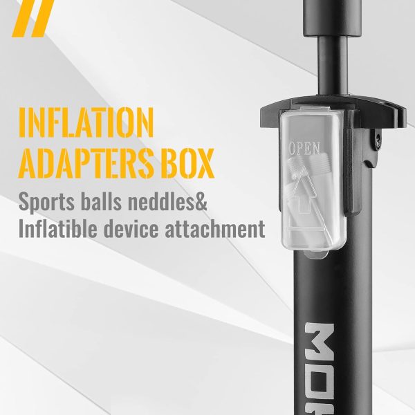MOHEGIA Bike Floor Pump with Gauge,Air Bicycle Pump Inflator with High - Image 4