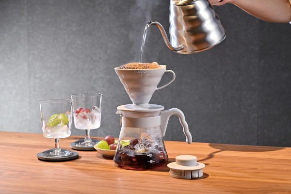 Hario V60 Pour Over Starter Set with Dripper, Glass Server and Filters, - Image 2