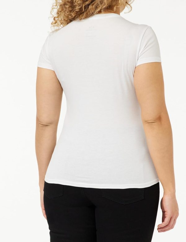 A｜X ARMANI EXCHANGE Armani Exchange Women's Pima Cotton Signature Logo Tee - Image 3