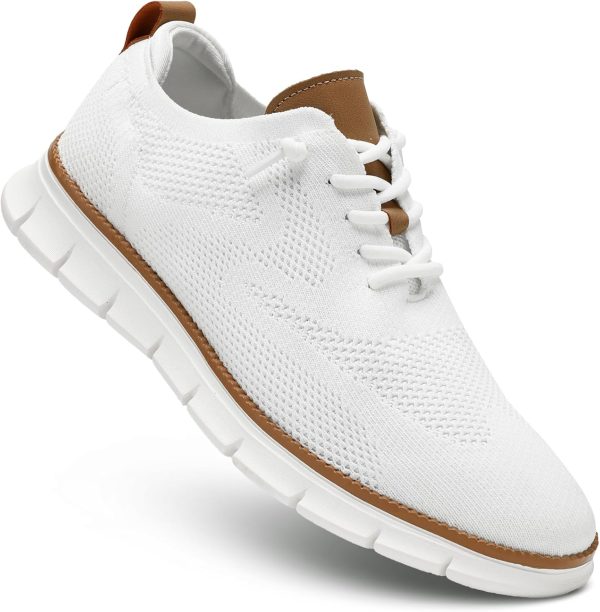 Men's Casual Dress Shoes Fashion Walking Sneakers Mesh Business Oxfords - Image 4