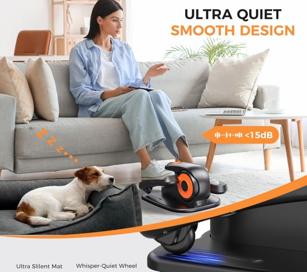 Under Desk Elliptical Machine, Ellipse Leg Exerciser for Seniors, Quiet and - Image 5