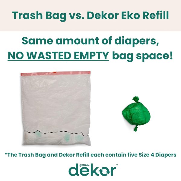 Diaper Dekor EKO Classic Diaper Pail, White | ONLY Eco-Friendly Diaper Pail - Image 5