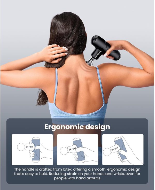 BOB AND BRAD Q2 Max Mini Massage Gun with Metal Head, Pocket-Sized Deep - Image 8