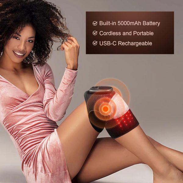 Cordless Red Light Knee Massager with Heat for Knee Pain Relief, Heating - Image 6