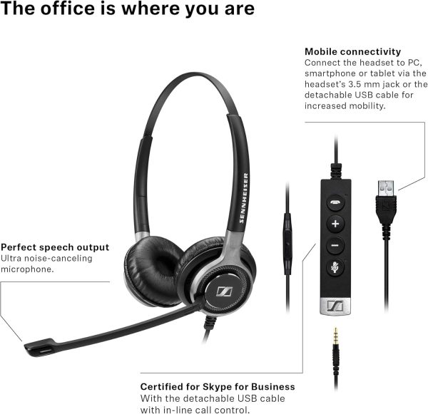 Sennheiser SC 665 USB (507257) - Double-Sided Business Headset | UC - Image 2