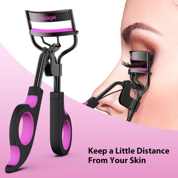 Kaasage Eyelash Curler with Pads, Lash Curler with 5 Extra Silicone - Image 4