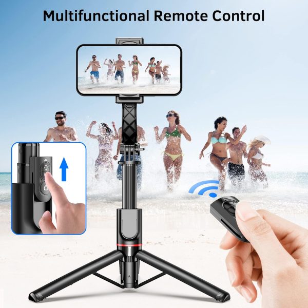 Smartphone Gimbal Stabilizer with Remote, Aluminum Extendable Selfie Stick - Image 4