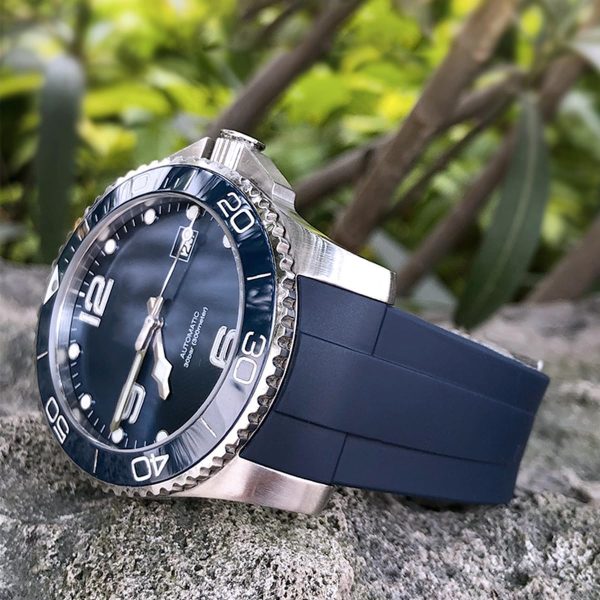 Bands for MoonSwatch Watch Curved end No Gap,Premium Silicone Rubber Watch - Image 4