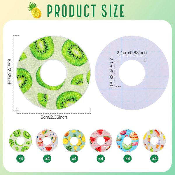 TrelaCo 24 Pieces Adhesive Patches Compatiable with Libre 2 Sensor Covers - Image 2