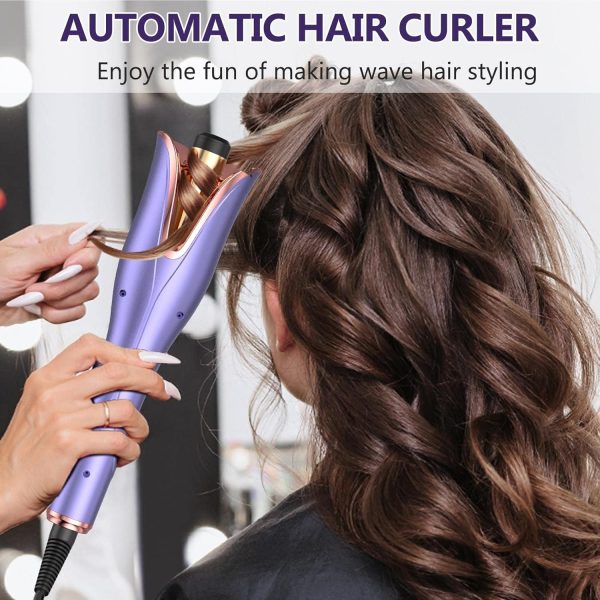 Automatic Curling Iron, Hair Curler Wand with 4 Temp Up to 430℉& Timer & - Image 8