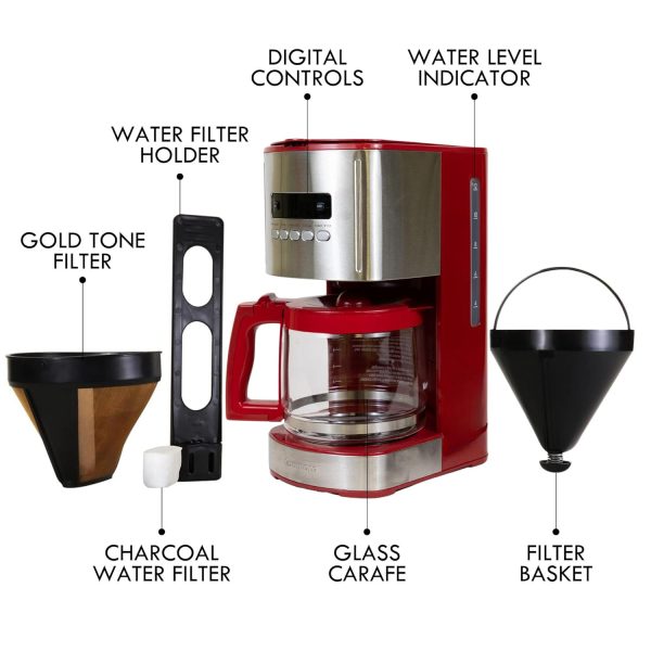 Kenmore Coffee Maker 12 cup Drip Coffee Machine Reusable Filter - Image 7