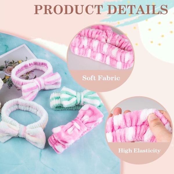 Skincare Headband, 9 Pcs Spa Headband for Washing Face, Microfiber Makeup - Image 4