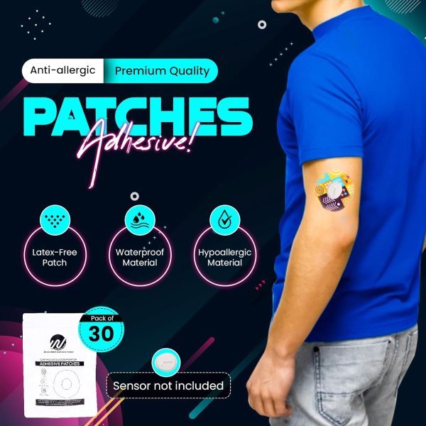 30 pack Dexcom G7 Over Patches - Pre-Cut Dexcom G7 Over Patches Waterproof, - Image 2