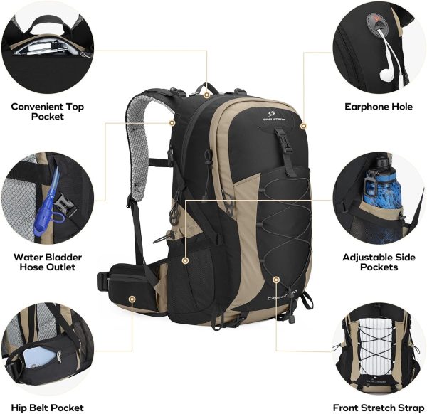 Maelstrom Hiking Backpack,Camping Backpack,40L Waterproof Hiking Daypack - Image 3