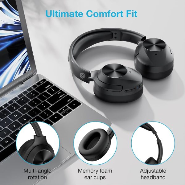 Hybrid Active Noise Cancelling Headphones, Wireless Over Ear Bluetooth - Image 7