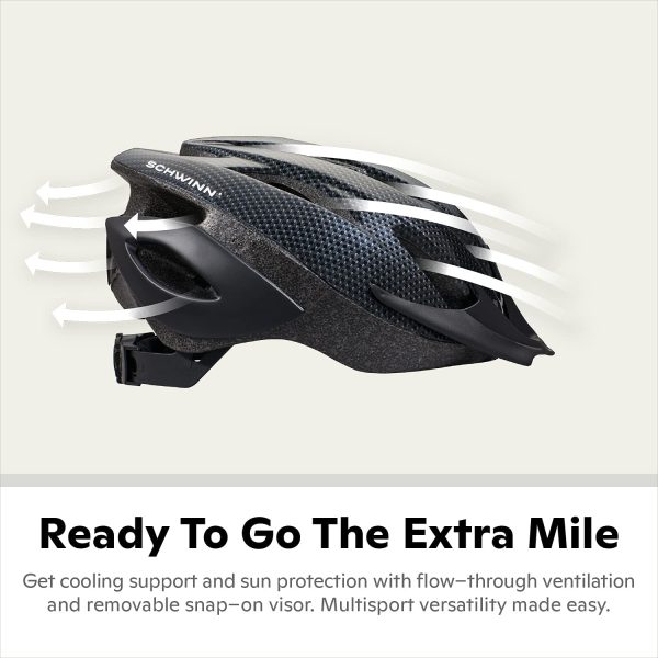 Schwinn Thrasher Bike Helmet for Adult Men Women Age 14+ with Suggested Fit - Image 3