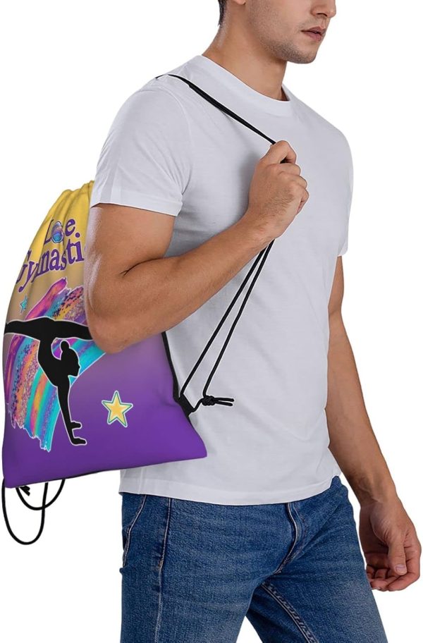 Gymnastics Drawstring Bags For Women Gymnast Drawstring Backpack Water - Image 7
