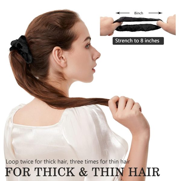 Satin Scrunchies for Women Girls 60 Pack, Satin Silk Scrunchies for Hair - Image 4