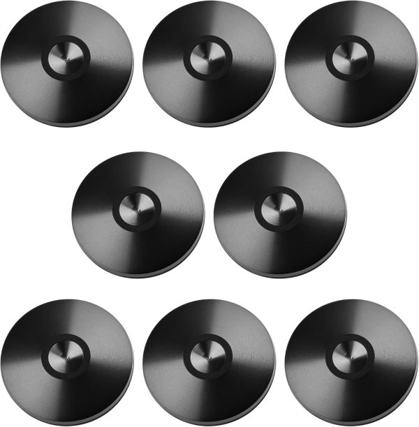Set of 8 Satin Black Hi-Fi Spike Shoes Isolation Pads by Soundbass (Spike - Image 8