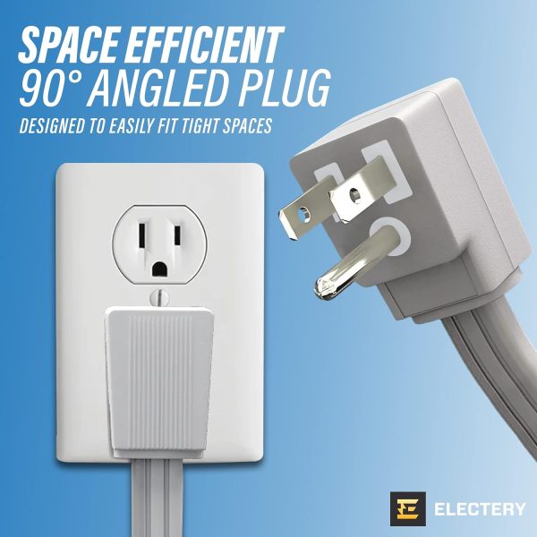Heavy Duty Appliance Extension Cord, 14 AWG - 3 Prong Grounded Flat Plug, - Image 5