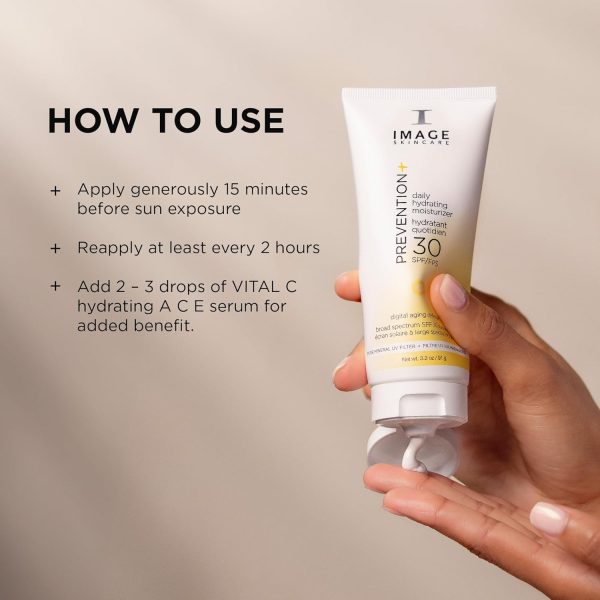 IMAGE Skincare, PREVENTION+ Daily Hydrating Moisturizer SPF 30, Zinc Oxide - Image 6
