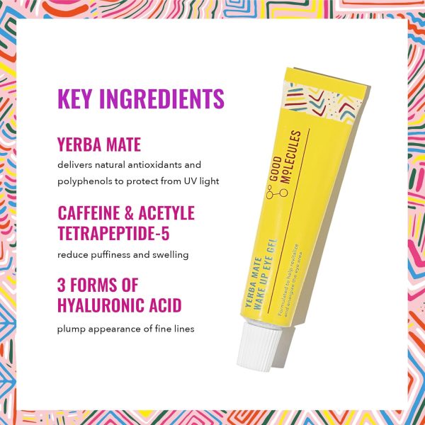 Good Molecules Yerba Mate Wake Up Eye Gel - Yerba Mate, Hyaluronic Acid and - Image 3