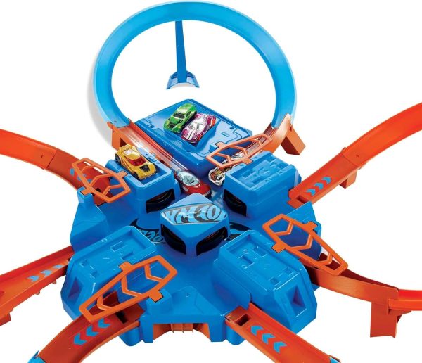 Hot Wheels Toy Car Track Set, Criss Cross Crash with 1:64 Scale Vehicle, - Image 5