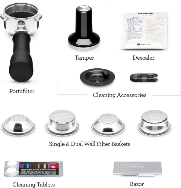 Breville Bambino Plus Espresso Machine BES500BSS, Brushed Stainless Steel - Image 7
