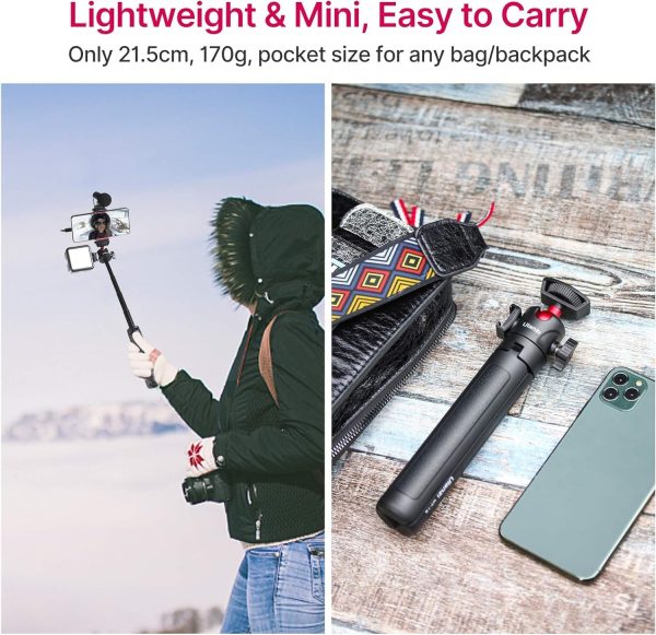 MT-16 Extendable Mini Camera Tripod, 4 Levels Adjustment 360° Ball Head - Image 6
