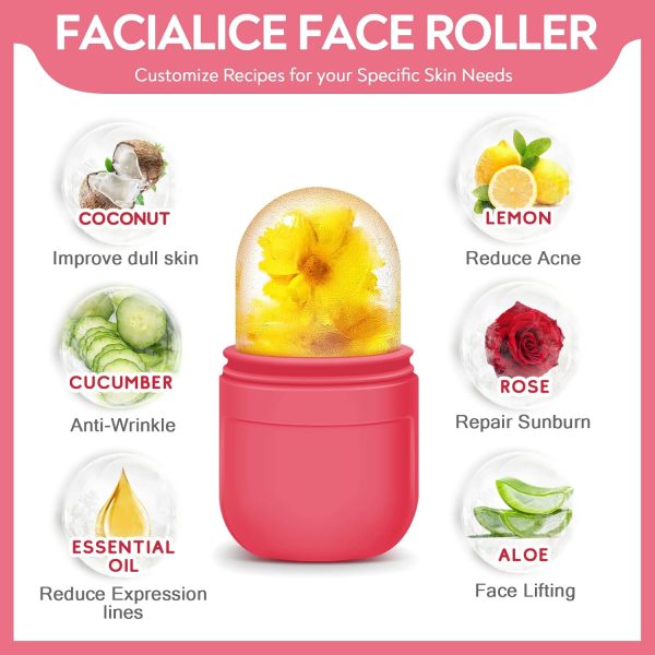 AURUZA Ice Face Roller and Gua Sha Set, Ice Roller for Face & Eye Puffiness - Image 4