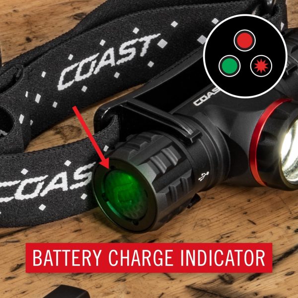 Coast XPH30R 1200 Lumen USB-C Rechargeable Dual Power Headlamp with Twist - Image 10