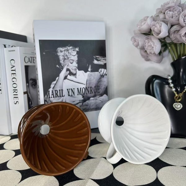 Pour Over Coffee Maker, Single Cup Coffee Dripper, Manual Porcelain Slow - Image 6