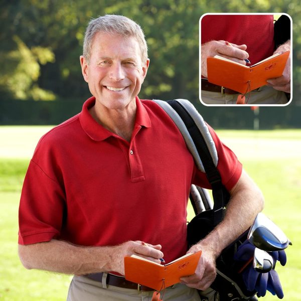 Yexiya Golf Scorecard Book with Golf Pencil Leather Golf Journal Golf - Image 6