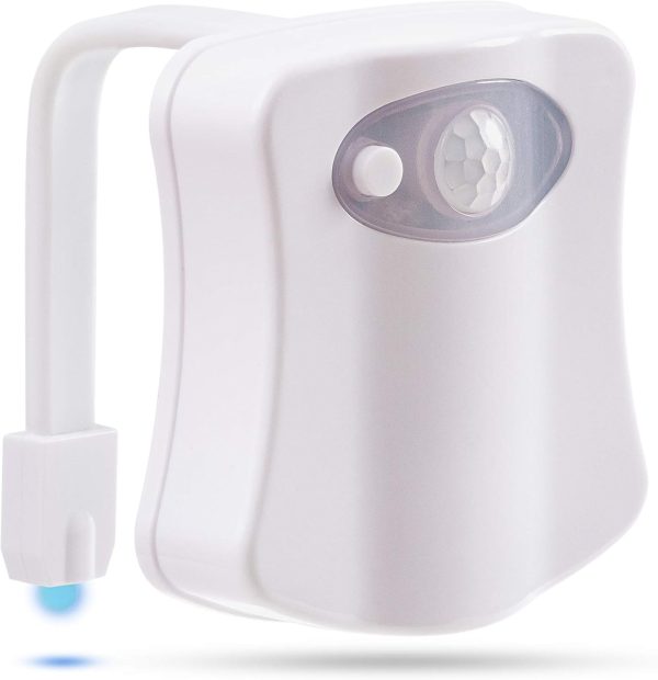 Toilet Bowl Night Light - Unique Cool Gadget with Motion Sensors & Multi - Image 7