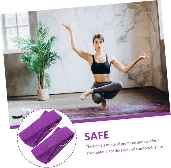 2pcs Yoga Strap Gymnastics Accessories for Gymnastic Stuff Thick Yoga Mat - Image 3