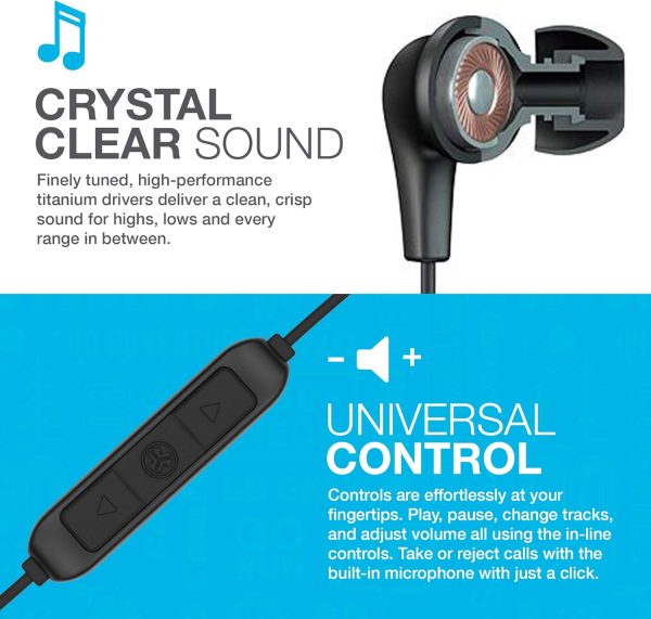 JLab JBuds Pro Bluetooth Wireless Signature Earbuds, Black, Titanium 10mm - Image 5