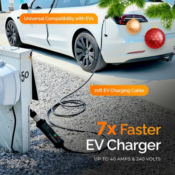 Portable Level 2 EV Charger (240V, 40A) J1772 Charge, Portable Electric Car - Image 2