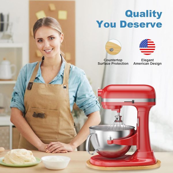 Food-Grade Bamboo Mixer Slider for KitchenAid 5-8 Qt Bowl Lift Stand Mixer, - Image 6