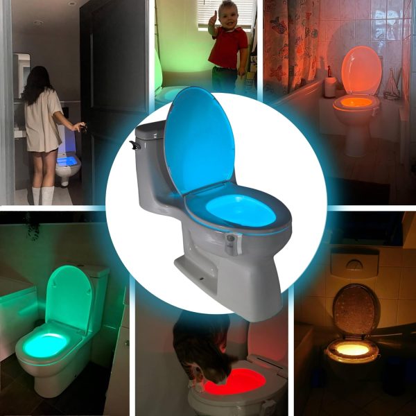 ToiLight The Original Toilet Bowl Night Light. Fun & Useful Bathroom Motion - Image 7
