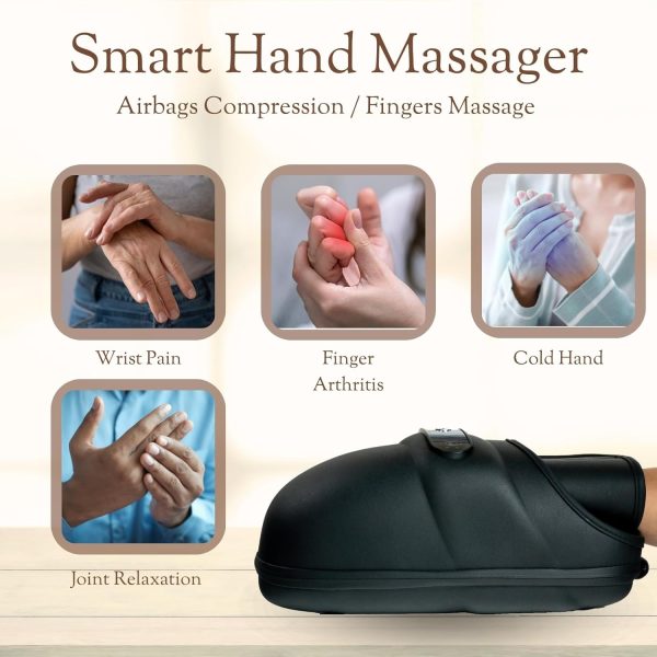 Hand Massager with Heat and Compression for Arthritis and Tunnel, Finger - Image 6