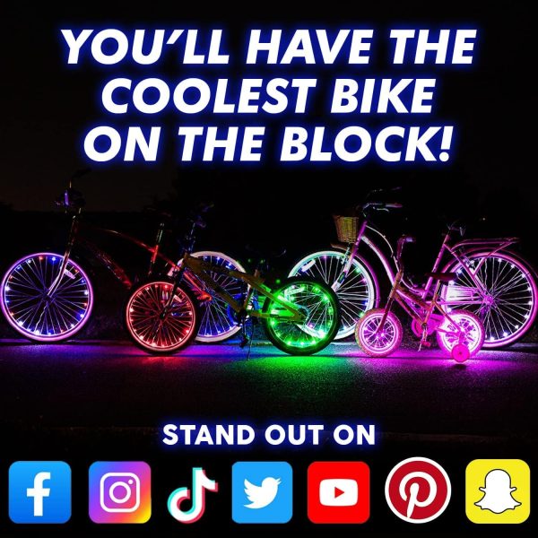 Activ Life 2-Tire Pack LED Bike Wheel Lights with Batteries Included! Get - Image 6